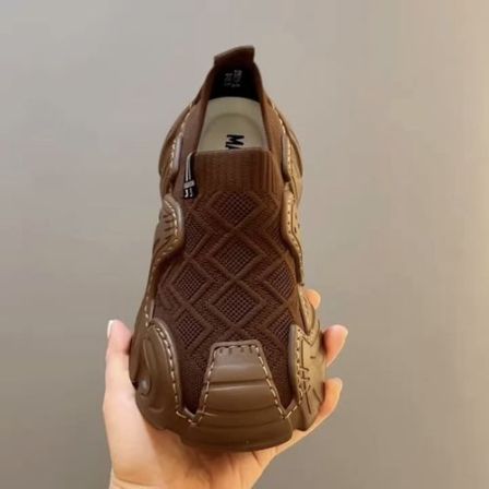 50981男鞋飞织网面鞋时尚小众透气轻便休闲运动鞋潮流轻奢男鞋