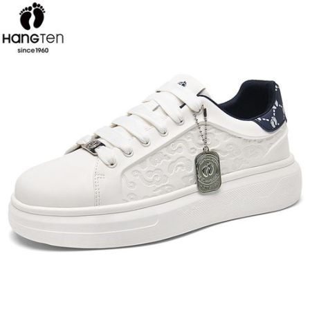 美国欢腾男鞋2026春季新款时尚百搭厚底增高潮流印花休闲小白板鞋