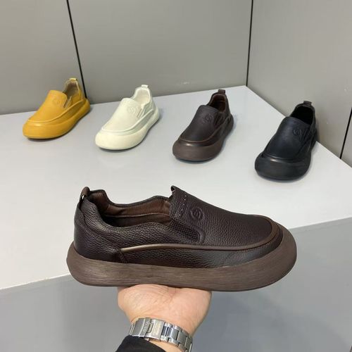 新款男士舒适休闲时尚优质皮面低帮一脚蹬男鞋（皮鞋码）BLH1107主图