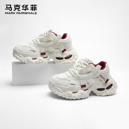 马克华菲情侣增高老爹鞋2026新款男鞋透气男士休闲鞋夏季百搭鞋子