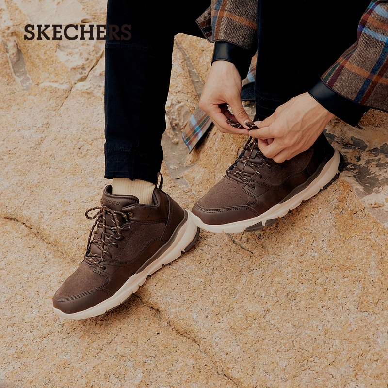 Skechers斯凯奇2021高帮鞋男户外休闲靴短靴工装休闲鞋子 65731主图