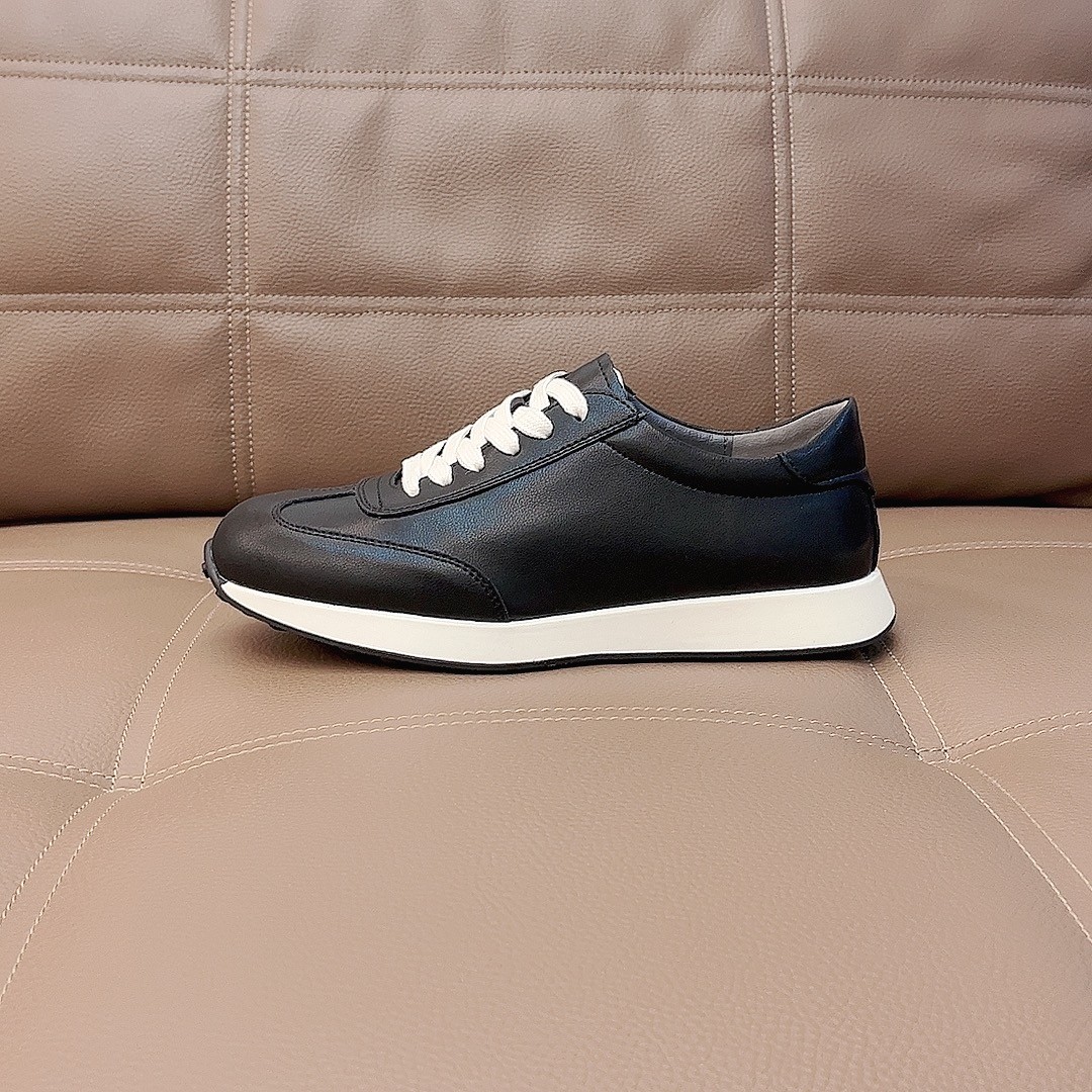 2026四季新款头层牛皮德训通勤鞋软底透气时尚百搭平底潮鞋 88089主图
