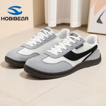 HOBIBEAR男鞋2026年新款春季宽楦赛车鞋情侣休闲通勤运动阿甘鞋男