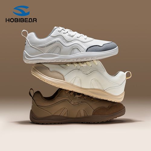 HOBIBEAR德训鞋春秋款轻便薄底网面透气运动宽楦宽头鞋WS53157126主图