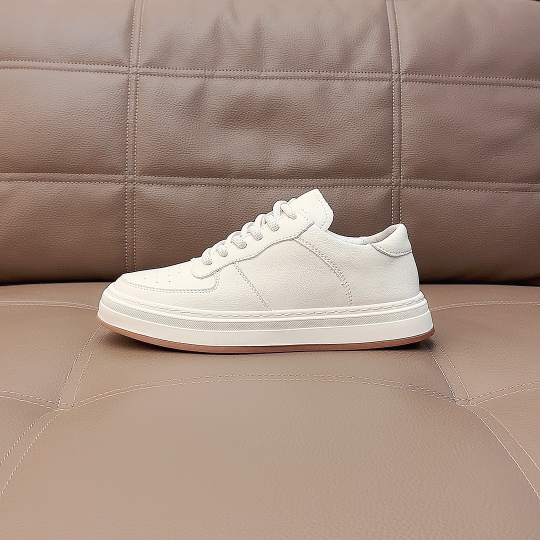 2026春夏新款头层牛皮小白鞋板鞋休闲软底真皮透气百搭男鞋99878主图