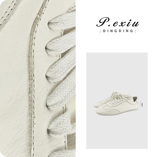 头层牛皮简约风通勤百搭德训鞋休闲鞋 QL93401主图