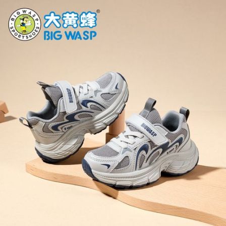 大黄蜂童鞋儿童运动鞋春季网面百搭男童老爹鞋软底舒适学生休闲鞋