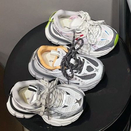 左左家HKT春夏2026新款时尚潮流网面运动鞋透气男女童休闲老爹鞋