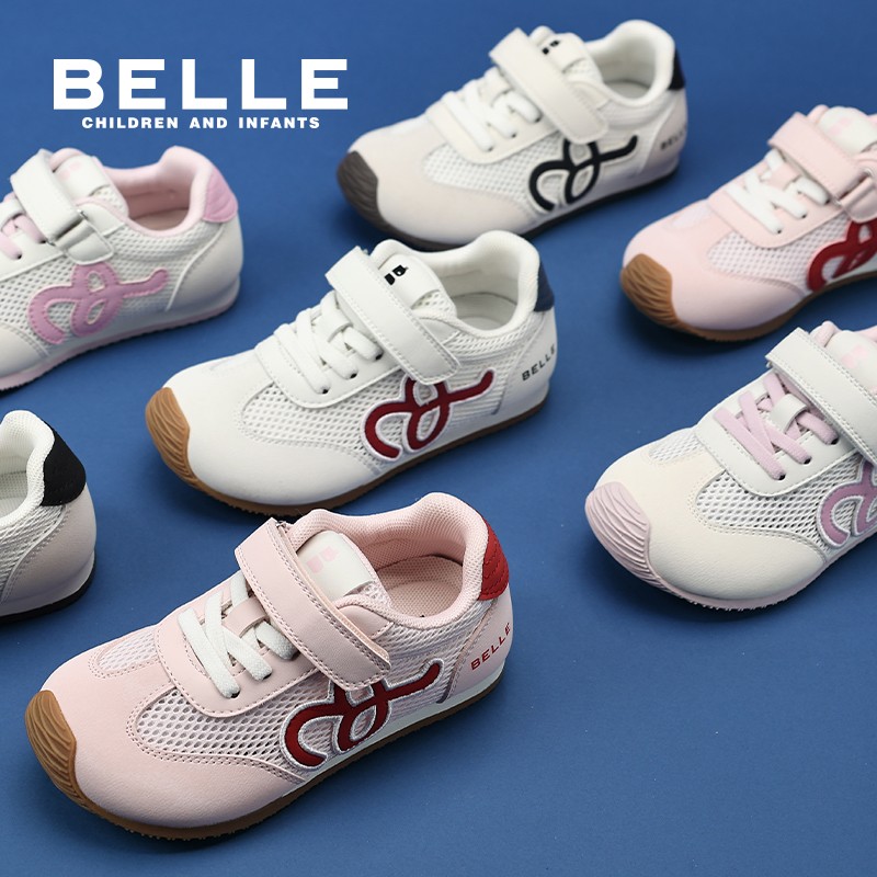 百丽儿童春夏新品德训鞋透气防滑轻便男女童运动鞋潮鞋阿甘RK0559主图