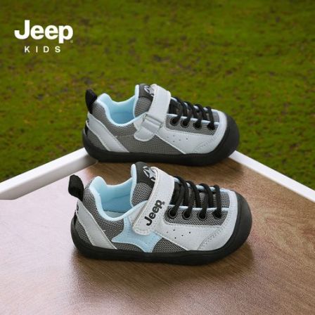 Jeep宝宝学步鞋春季男女宝宝户外宝宝鞋小童魔术贴轻便防滑学步鞋
