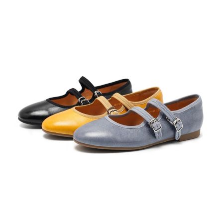 321-37春季羊皮女鞋圆头软皮平底玛丽珍鞋女平底芭蕾舞单鞋女