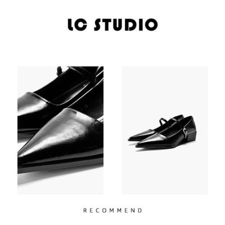 【老曹说鞋】尖头单鞋女2026春夏新款软面通勤风法式粗跟浅口跟鞋