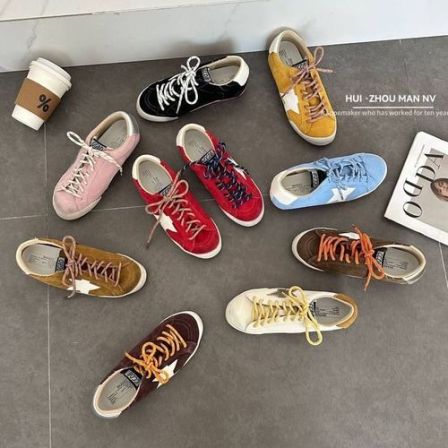 真皮复古星星脏脏鞋女德训鞋2025秋季新款鞋子休闲运动板鞋增高鞋