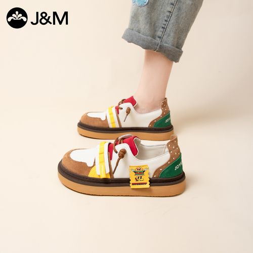 J&M/快乐玛丽【STP薯条】新秋爆款休闲百搭舒适低帮时尚女鞋58139W主图
