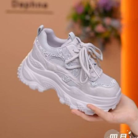 达芙妮厚底增高老爹鞋女2026春季新款时尚百搭款潮流休闲女鞋LL