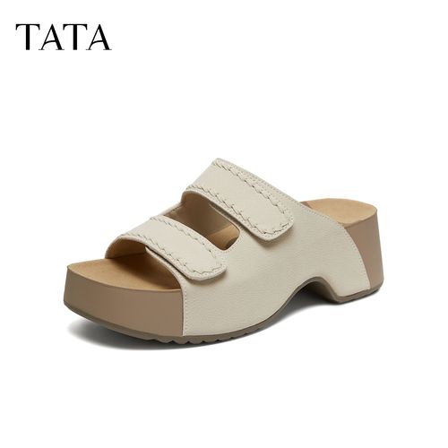 TATA他她26夏季新款舒适简约女鞋百搭休闲时尚拖鞋勃肯鞋CML05BT6主图