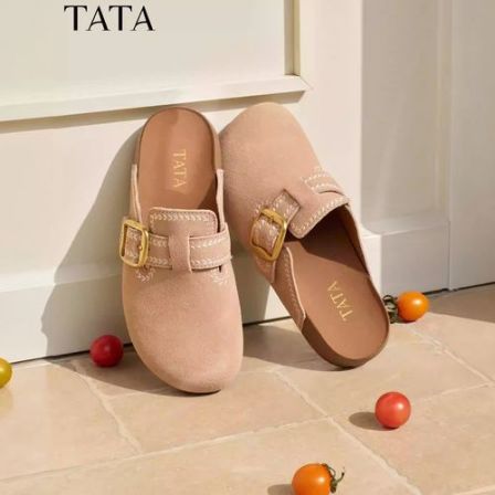 TATA他她女鞋2026夏季新款勃肯鞋时尚百搭拖鞋后空凉鞋KM804BH6