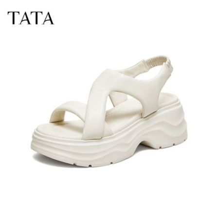 TATA他她2026夏新款商场同款沙滩鞋简约休闲运动风凉鞋女CXT03BL6