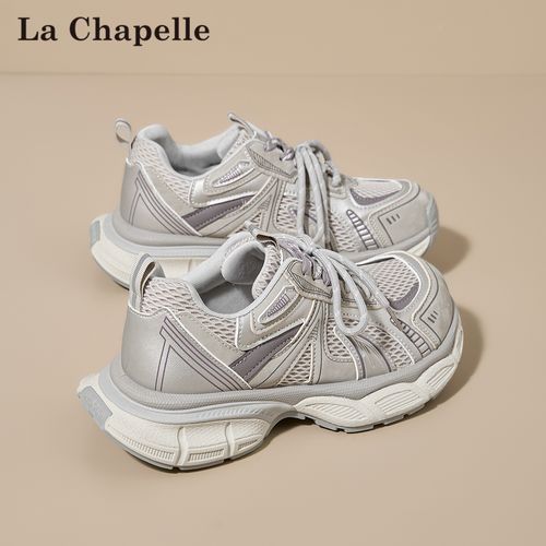 拉夏贝尔老爹鞋女款2026新款春季超火内增高厚底鞋子女休闲运动鞋主图