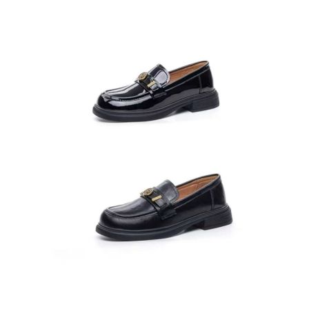 软底软面真皮乐福鞋S03  跟高3CM