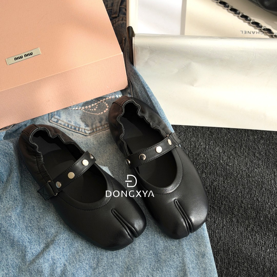 DONGXYA｜26SS小羊皮分趾单鞋｜玛丽珍精致一脚蹬舒适百搭主图