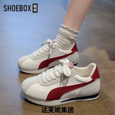 SHOEBOX鞋柜2026春季新款复古阿甘鞋女轻便休闲时尚运动鞋女鞋