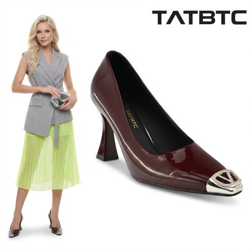 百搭方头浅口单鞋女2026年春季新款细跟高跟鞋气质配裙子宴会鞋主图