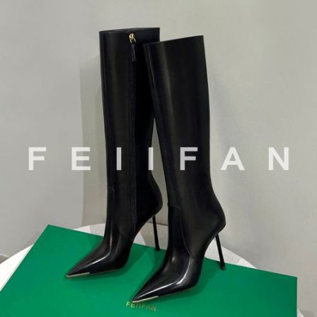 【现货】长筒靴2025秋冬新款女士细跟高级感不累脚黑色高跟鞋6650