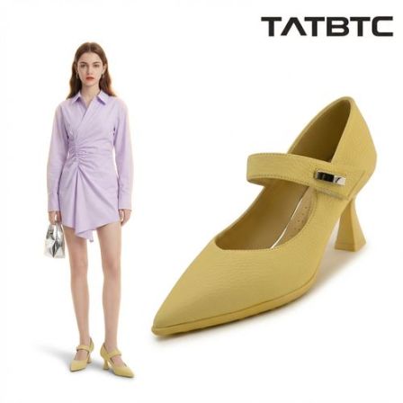 V口尖头单鞋女春2026年新款细跟高跟鞋时尚配裙子玛丽珍鞋宴会鞋