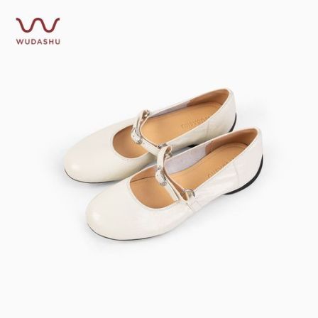 【WUDASHU】新款芭蕾玛丽珍鞋一字带圆头时尚百搭法式软底单鞋女