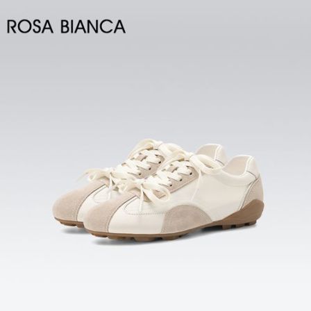 低饱和马卡龙 撞色皮面拼接甜妹款德训鞋SCD601041