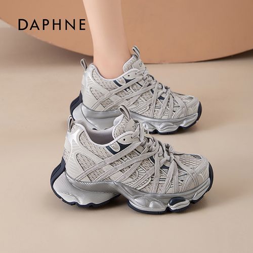 达芙妮2026春季新款厚底内增高老爹鞋女时尚百搭透气运动休闲鞋LL主图
