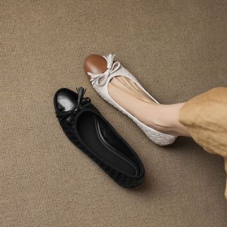 3.5cm 法式气质百搭玛丽珍单鞋春秋韩版简约舒适软底时尚浅口单鞋