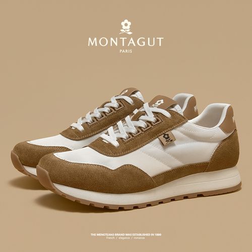 梦特娇春季新款户外运动时尚休闲百搭潮流舒适软底防滑减震阿甘鞋主图