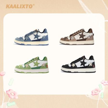 【牛仔系列】Kaalixto星星板鞋休闲时尚百搭春夏透气情侣潮流经典