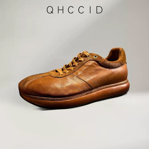 高档马皮德训鞋男士透气复古低帮系带休闲运动鞋时尚百搭四季适用主图