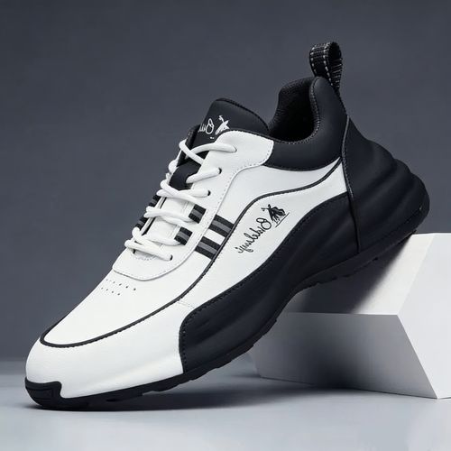 春季新款真皮运动鞋百搭休闲男鞋头层牛皮男鞋男士老爹鞋时尚潮鞋主图