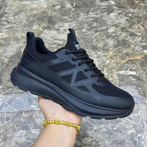 2026新款网鞋厚底轻便舒适黑色休闲鞋百搭运动鞋透气低帮鞋子男款主图