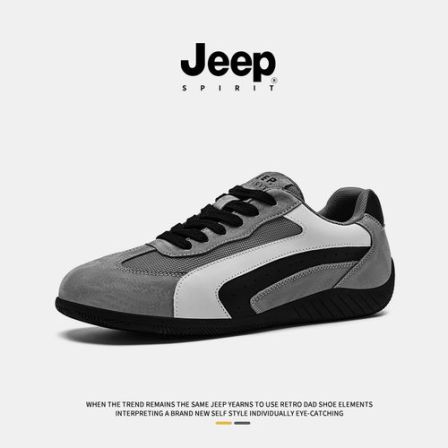 JEEPSPIRIT吉普男鞋内增高德训鞋男士2026春季新款增高百搭休闲鞋