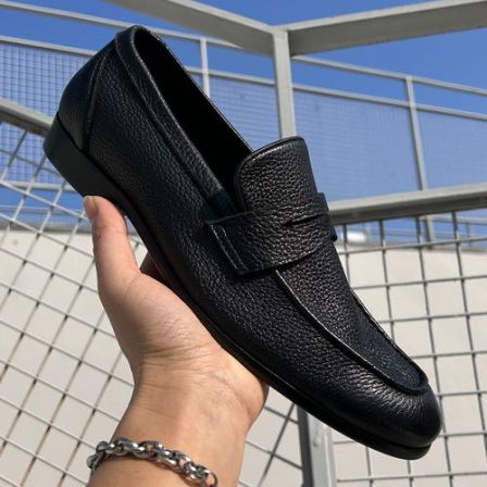 2026春季新款英伦风男士柔软鹿皮一脚蹬乐福鞋真皮低帮套脚皮鞋