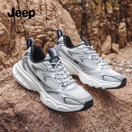 JEEPSPIRIT男鞋2026春季新款透气网面鞋男款轻便鞋子运动休闲鞋主图