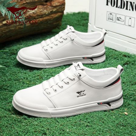 七匹狼男鞋春夏透气车缝线中年耐磨休闲板鞋潮鞋韩版男士休闲鞋