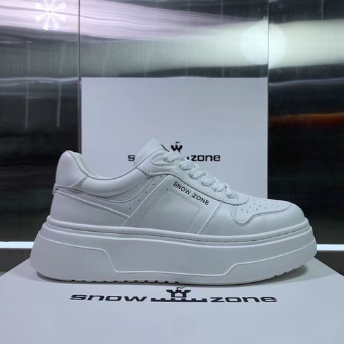 欧洲站新款男士头层牛皮真皮休闲增高轻便厚底系带小白主图