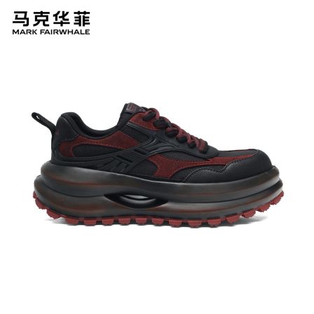 马克华菲2026新款男款运动鞋百搭春季增高潮鞋厚底时尚休闲鞋
