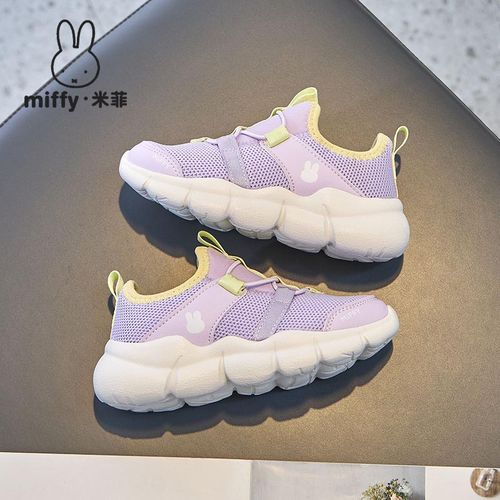 MIFFY米菲童鞋女童舒适透气网面一脚蹬休闲百搭运动鞋轻便跑步鞋6主图