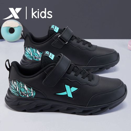 特步童鞋男童运动鞋2026春季新款儿童皮面防水潮鞋男童鞋大童跑鞋主图