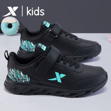 特步童鞋男童运动鞋2026春季新款儿童皮面防水潮鞋男童鞋大童跑鞋