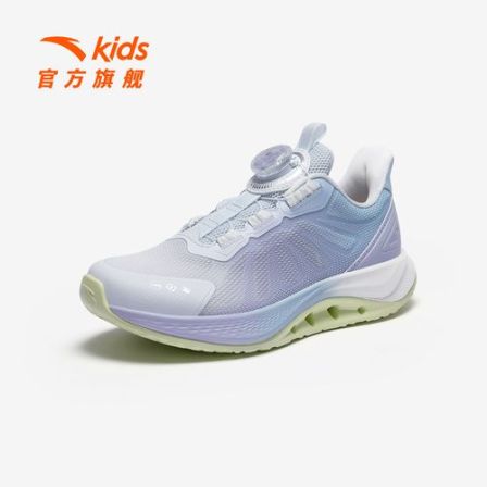 足弓安踏儿童运动鞋女童春季透气跑鞋防滑耐磨舒适校园跑鞋-zb