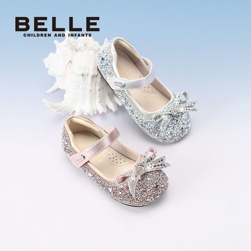 【星尘公主鞋】百丽公主风春季上新女童水晶鞋儿童单鞋鞋软底RK0552主图