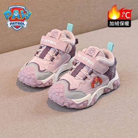汪汪队童鞋2026新款儿童学步鞋加绒二棉秋冬缓震老爹跑步女童鞋子